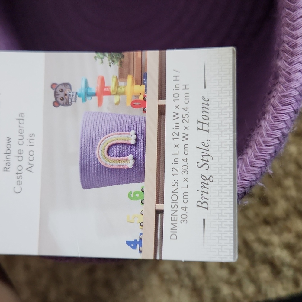 Rainbow Rope Basket - Picture 4 of 4